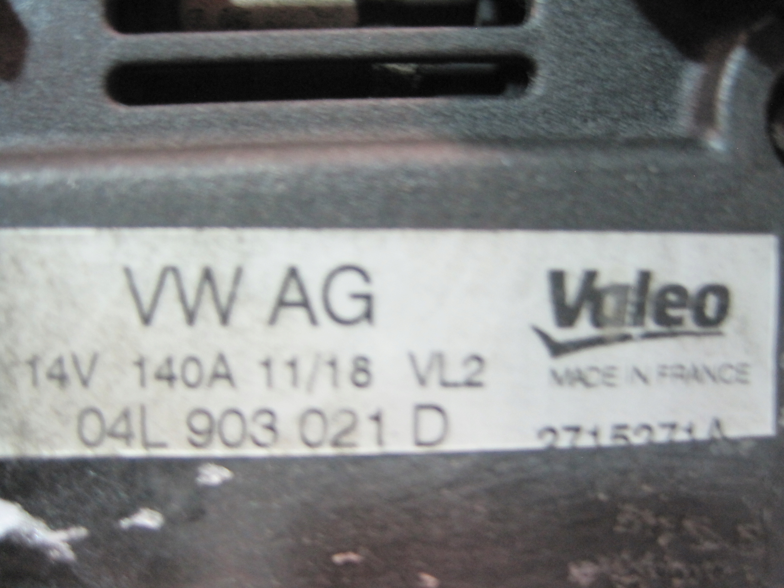 alternator VW TIGUAN 5NA 2,0D 04L903021D