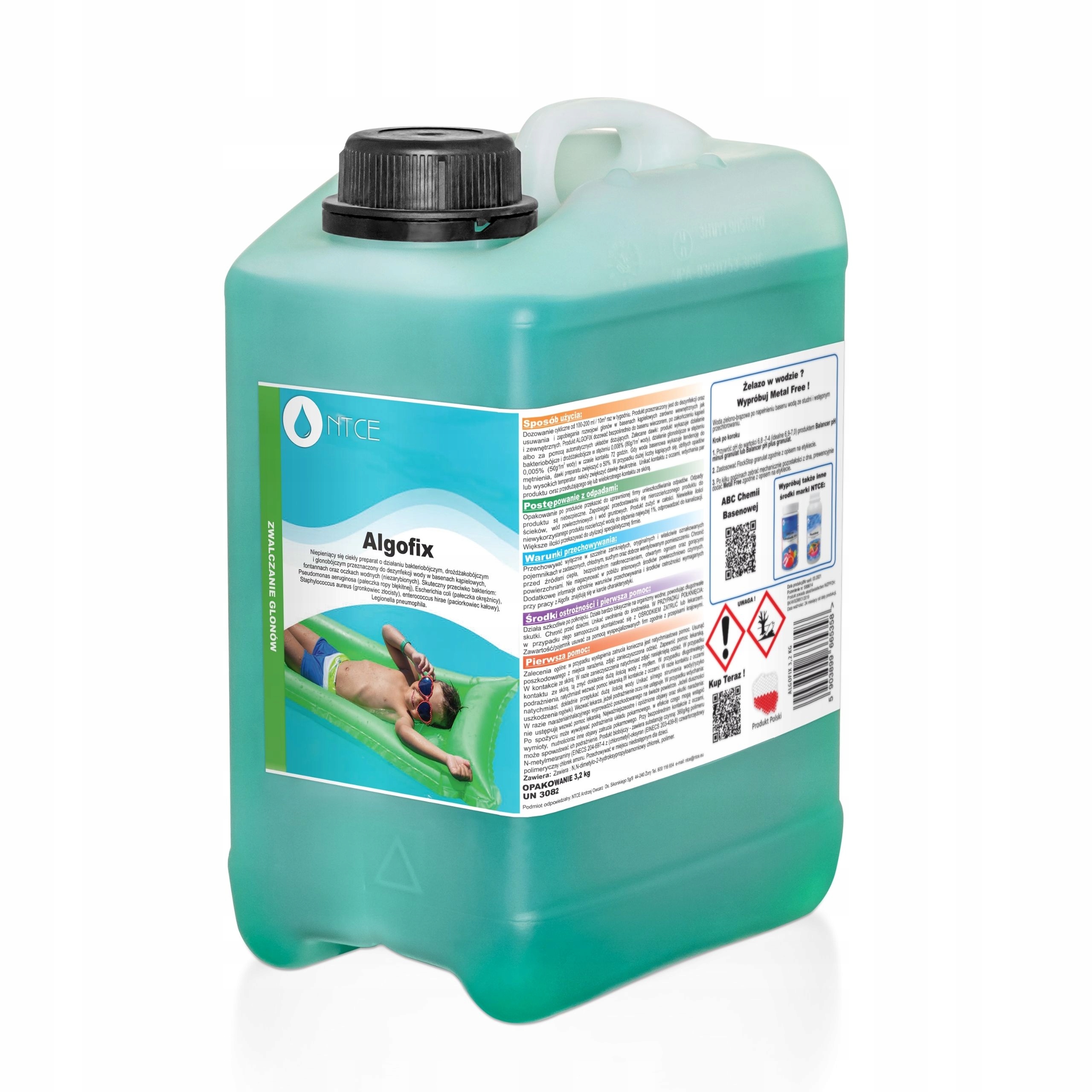 

Preparat Na Glony Do Basenu Algofix 3,2KG Antyglon