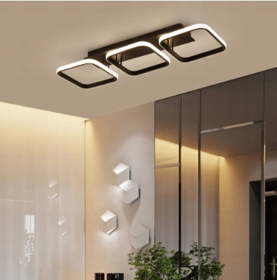 LAMPA LED ŻYRANDOL SUFITOWA PLAFON LED + PILOT Kolor biały czarny