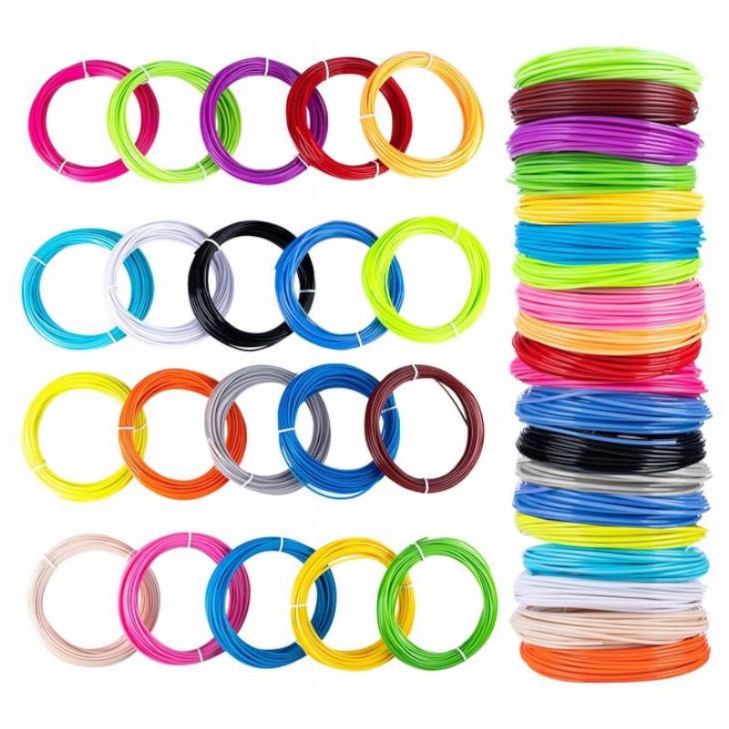 

Zestaw wkładów do druku 3D różne 100m 20x5m