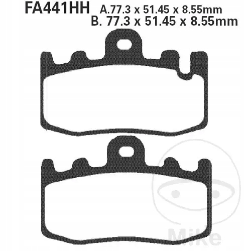 Brzdové doštičky predné Ebc FA441HH