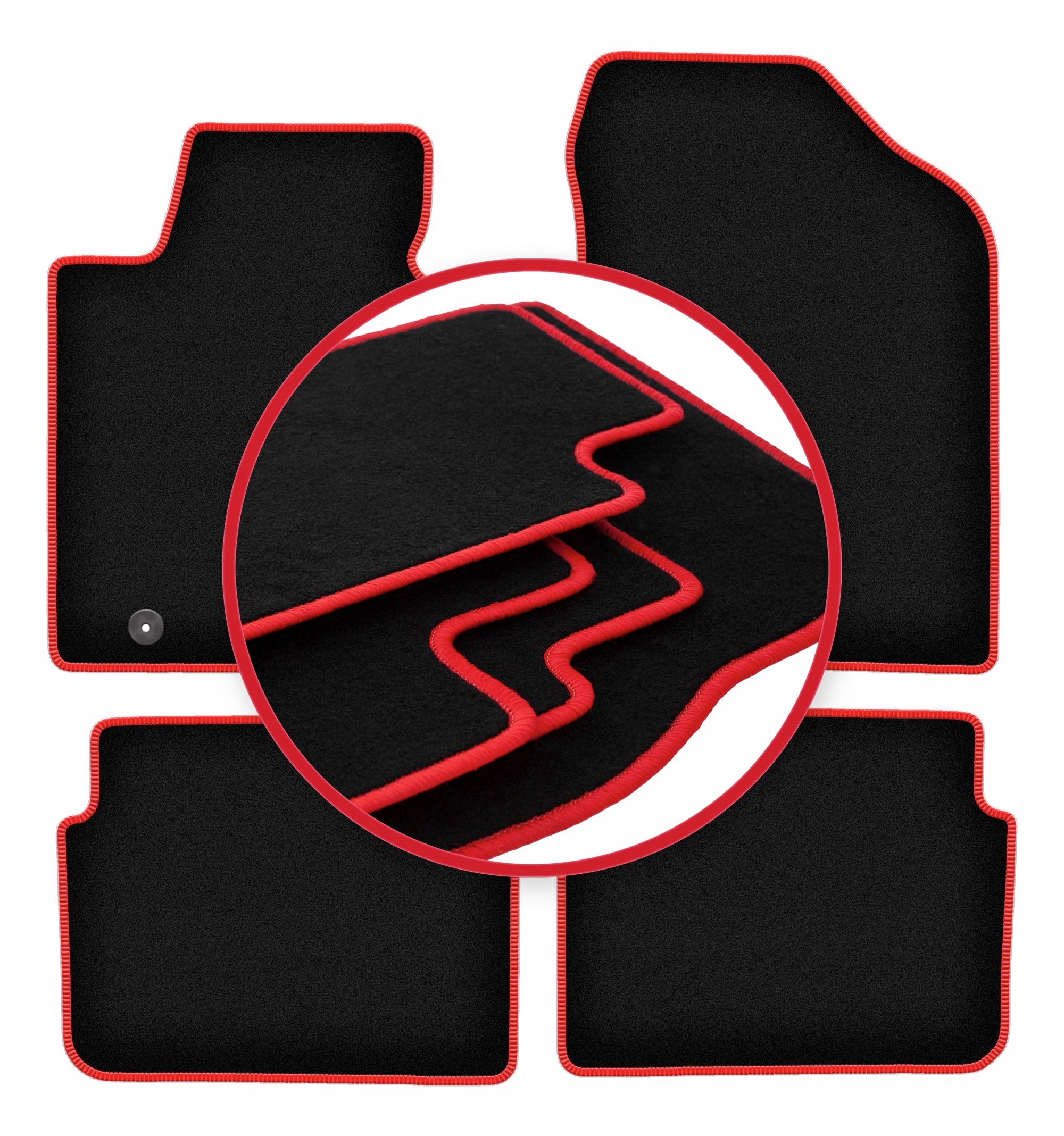 Automobilové velurové koberce Lux pro Kia Ceed II hatchback, kombi, wagon, P