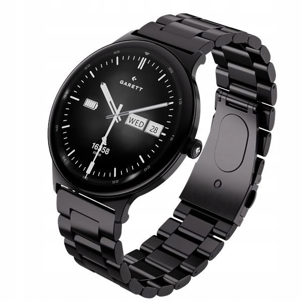 Garett Smartwatch Quantum Black Steel Quantum_blk_stl