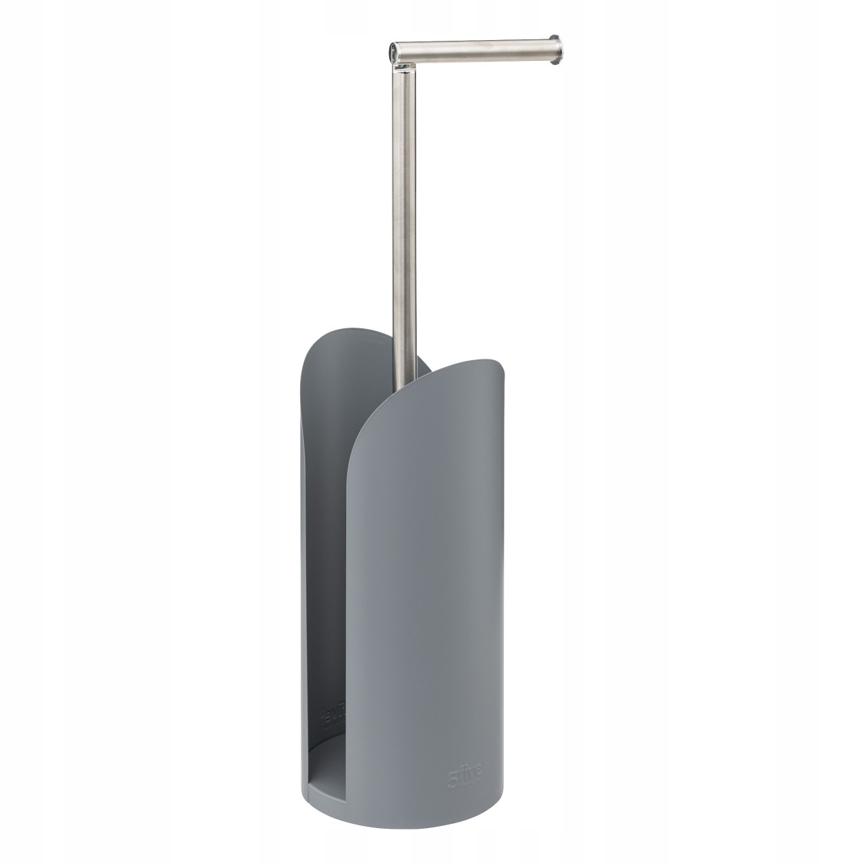 

Stojak na papier toaletowy szary metalowy 2w1 loft