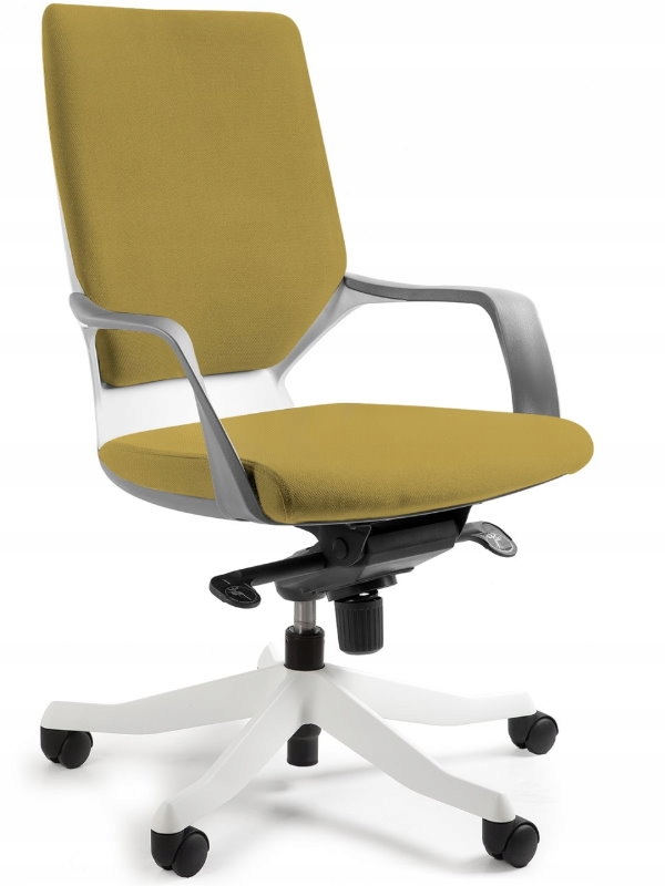 Fotel Apollo M - biały / Khaki biurowy