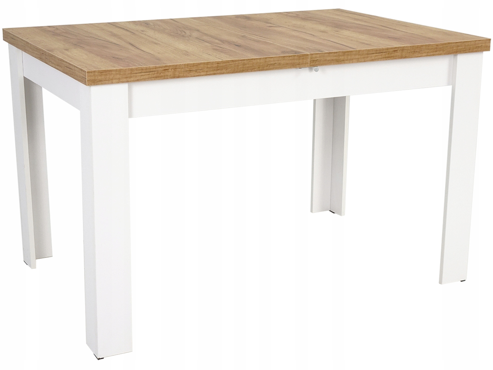 Rozkładany stół 80x120/160 6 BIAŁYCH KRZESEŁ SALON Kolor blatu dąb craft