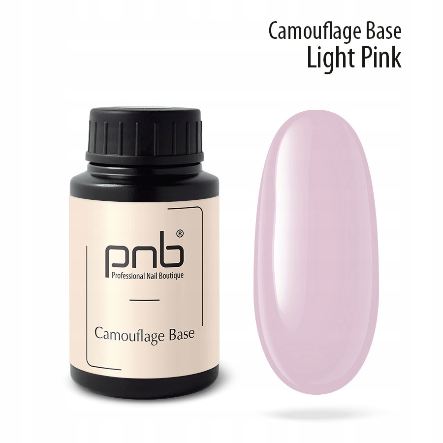 Baza Hybrydowa do paznokci PNB UV/LED Camouflage Base Light Pink 30 ml