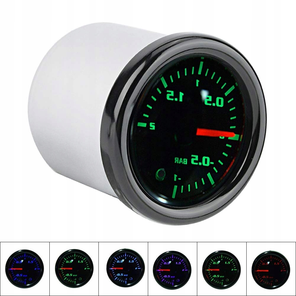2-palcový Turbo Indikátor Nabíjení 52 MM, 7 Barev