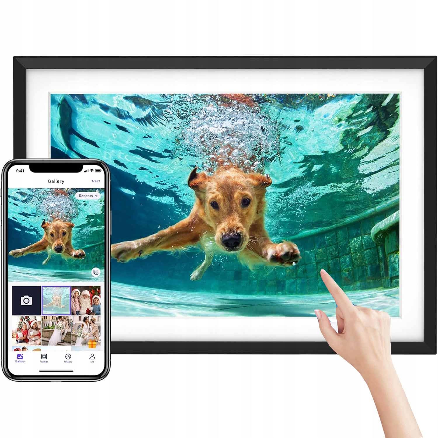 Rámeček Na Fotografie 1280*800 10,1" Fotorámeček Kvalita Videa Hd Foto 32GB
