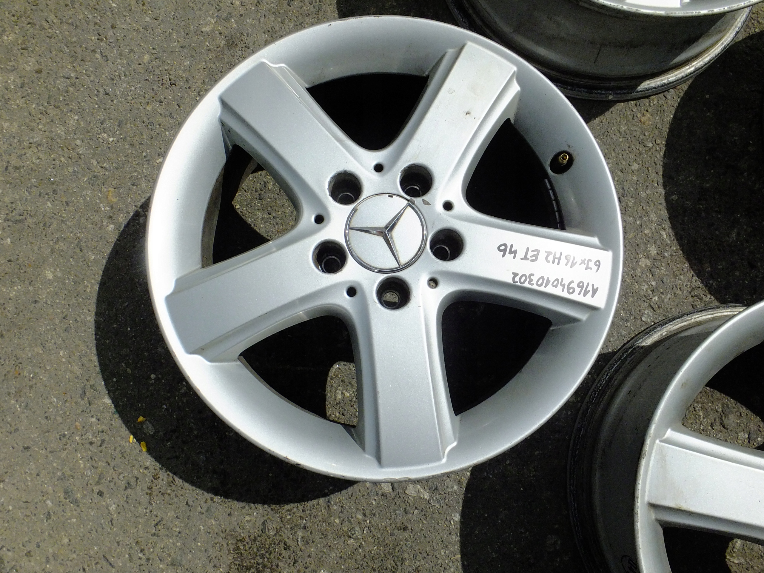 discs aluminium 16'' mercedes w245 A1694010302