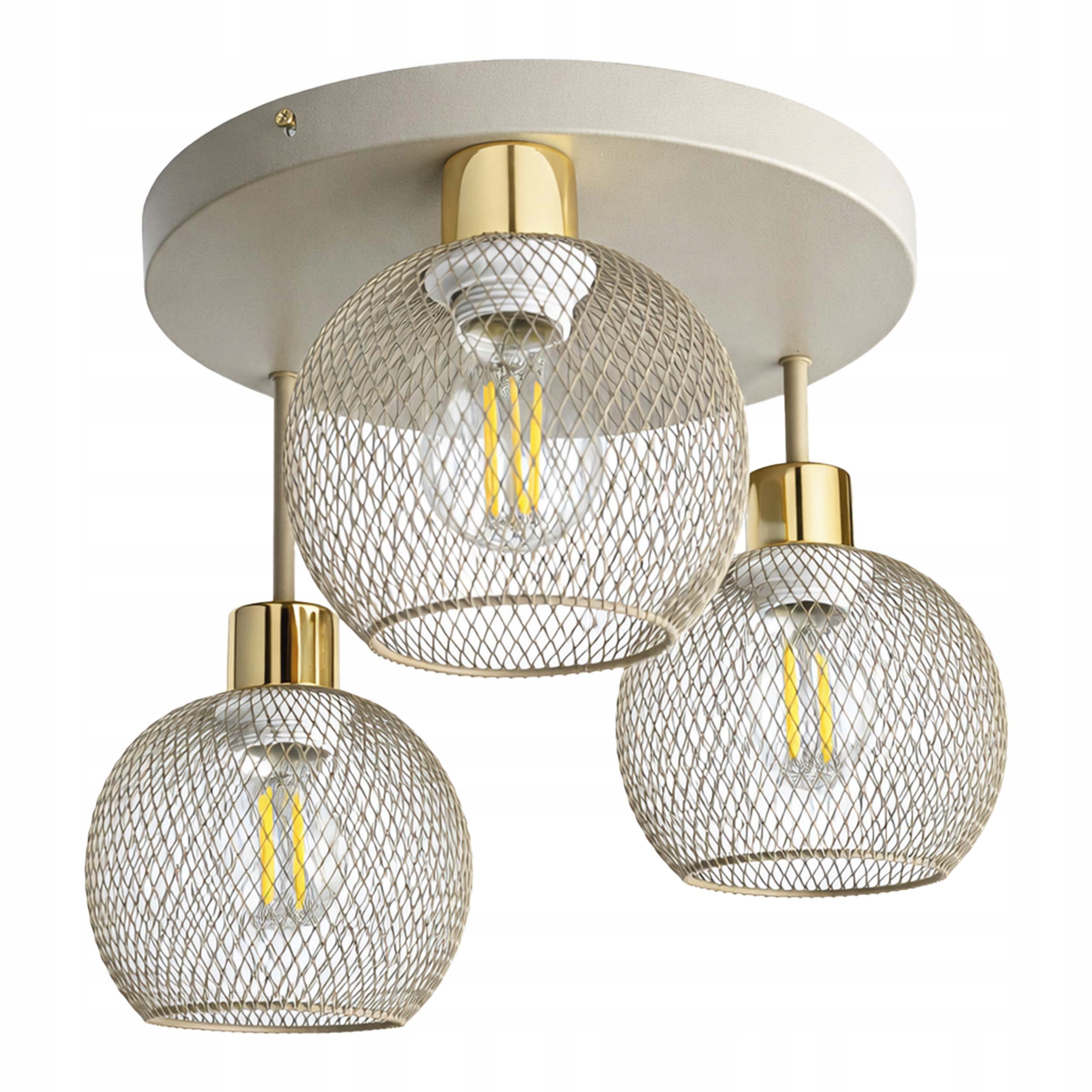Stropní Svítidlo Stropní Svítidlo Béžový lustr Ecru Kaszmir Loft Edison do pokoje