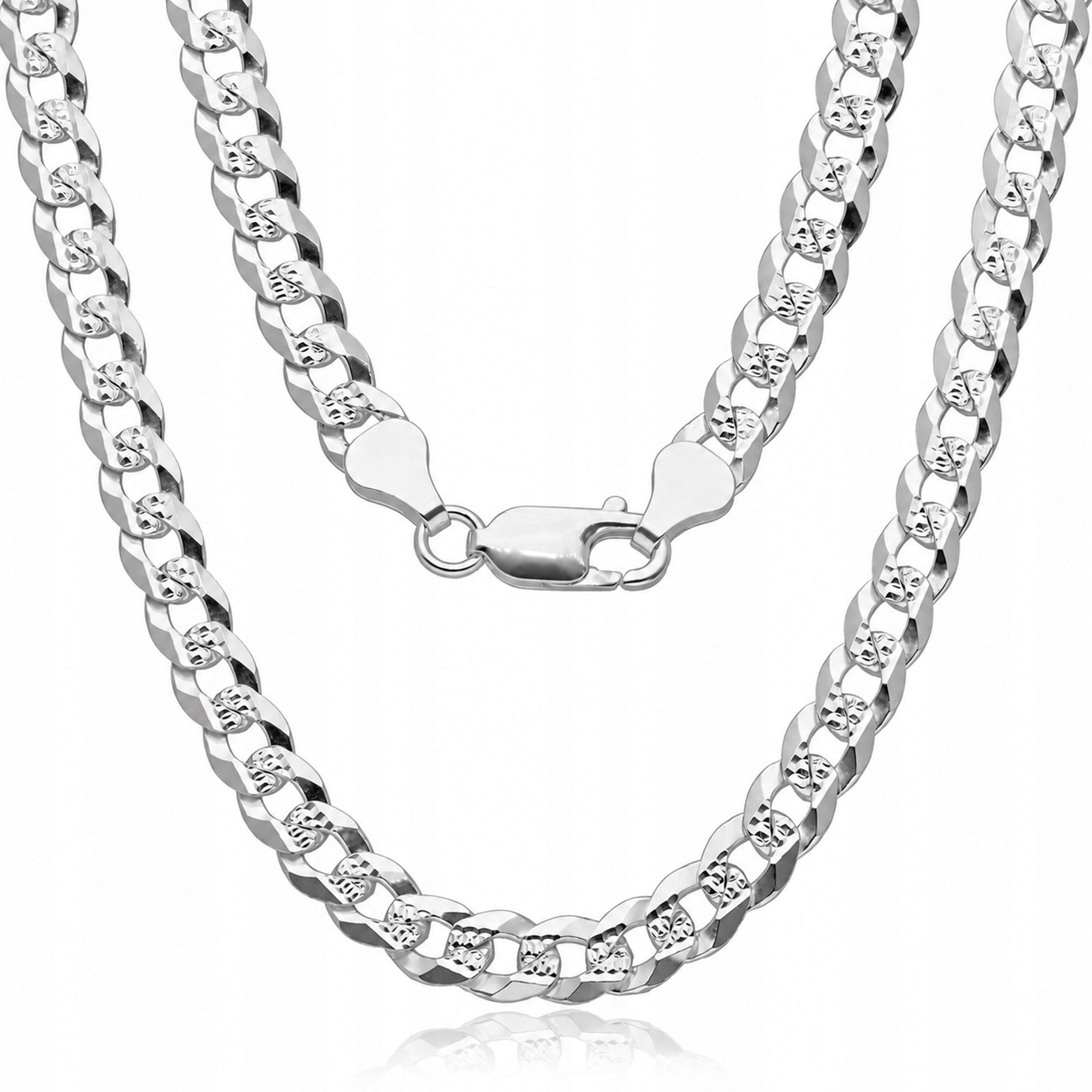 Stříbrný řetízek 925 Pancíř Pave elegantní pánský dámský pevný 50 cm