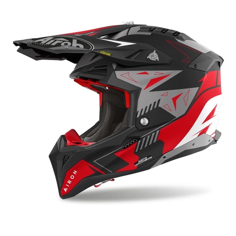 Prilba cross Airoh Aviator 3 Spin Red Matt Darčeky