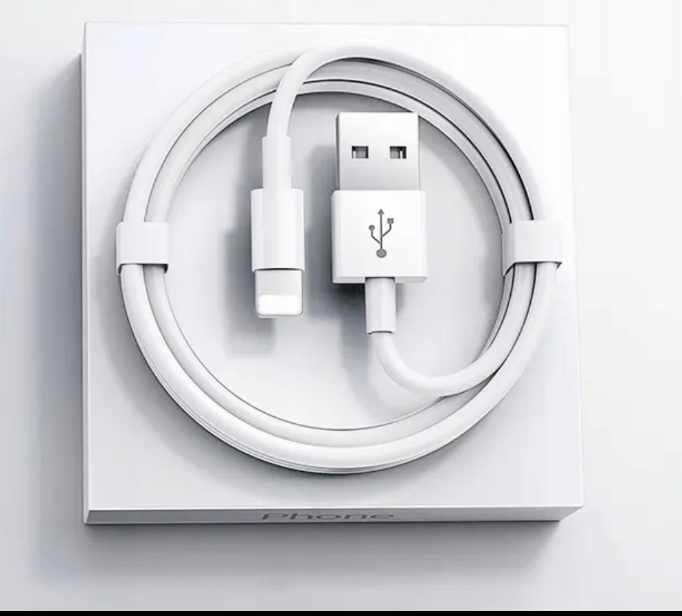 Kabel Do Telefonu Ładowarka Usb Lightning Do Iphone Biały 1M