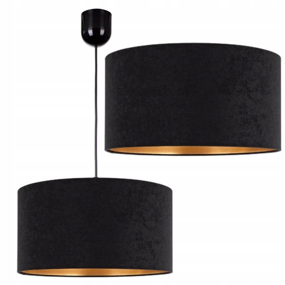 Závěsná Lampa Velurové Stínidlo Válec Semiš 40 CM