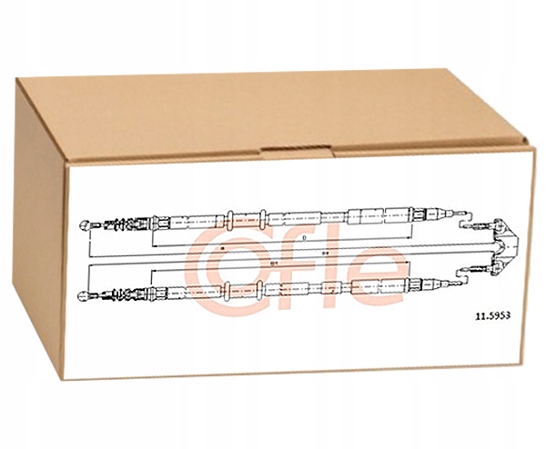 11.5953 - Трос ручного тормоза задний для OPEL ASTRA H 1.6 1.7