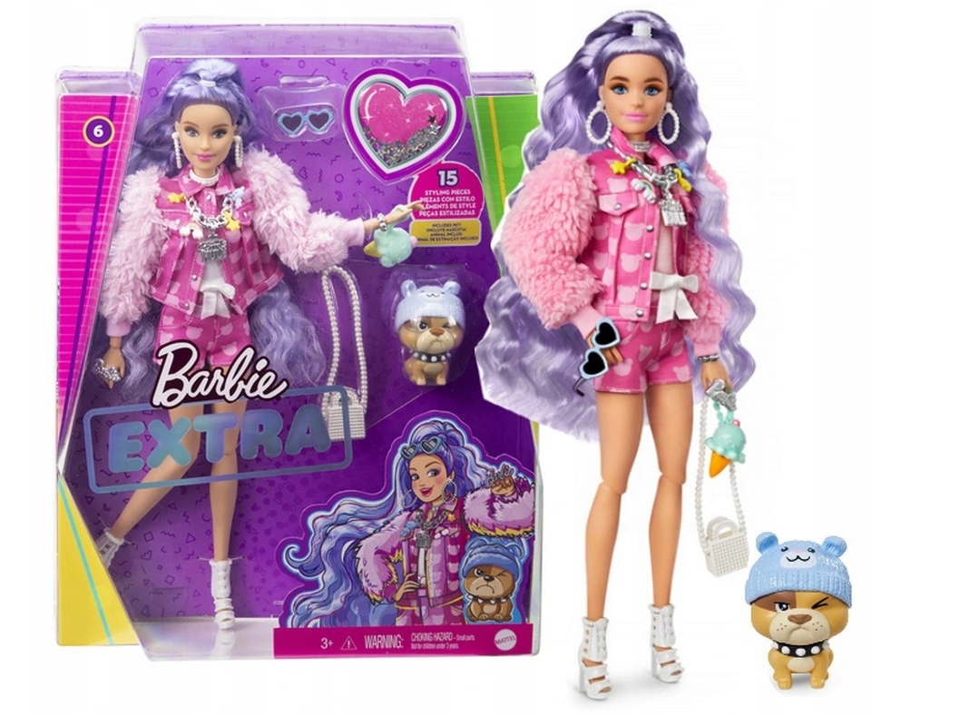 

Barbie Extra Modna Lalka Zwierzątko Akcesoria MIX