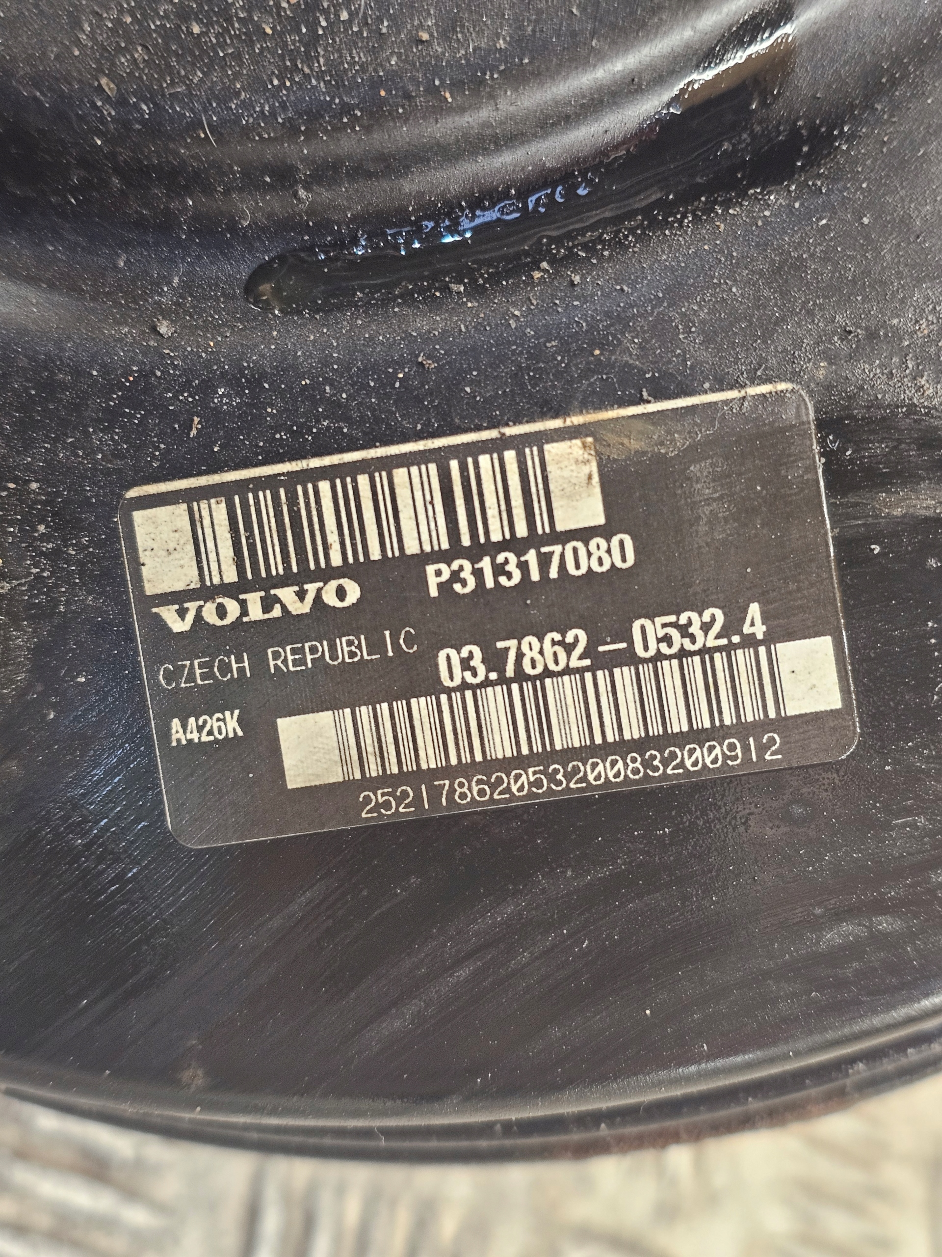 VOLVO V40 II servo Servofreno 31317080