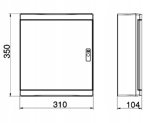 ROZDZIELNICA MULTIMEDIALNA N/T RN-2x12 2425-20 Stopień ochrony IP IP40