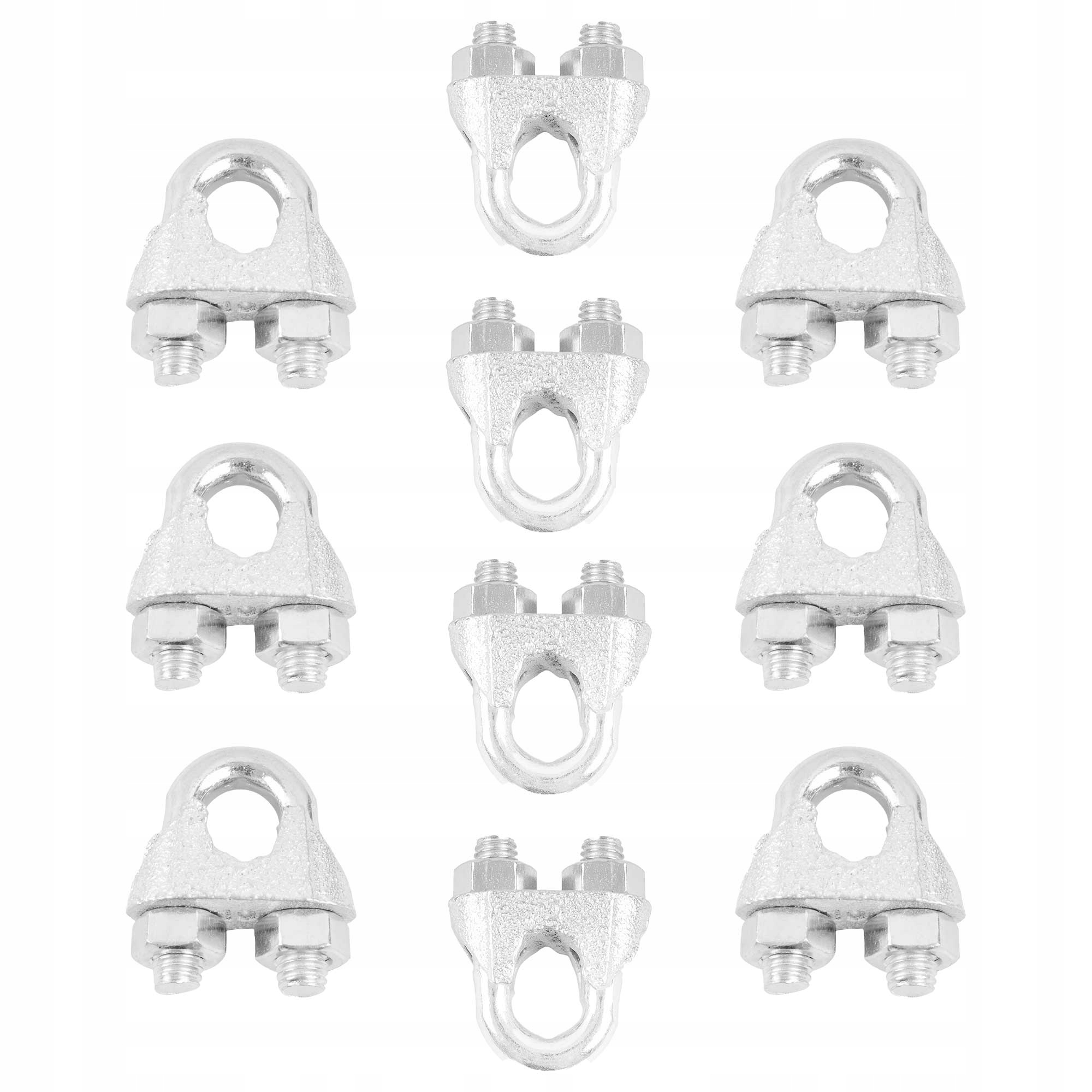 10x ZACISK LINOWY KABŁĄKOWY DO LIN OCYNK 10mm