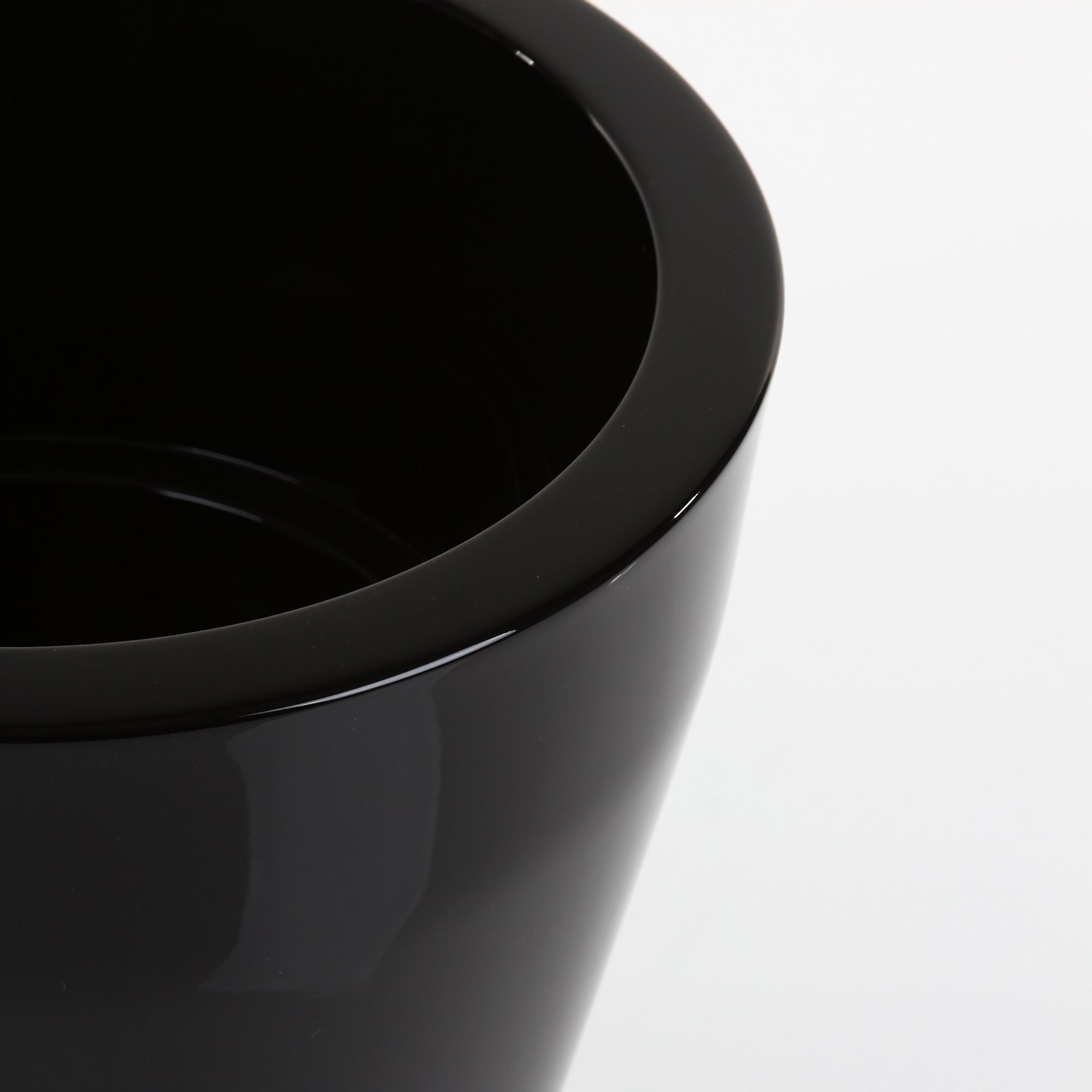 białe lakierowane donice NISCAL 47/43 biały połysk Długość 47 cm