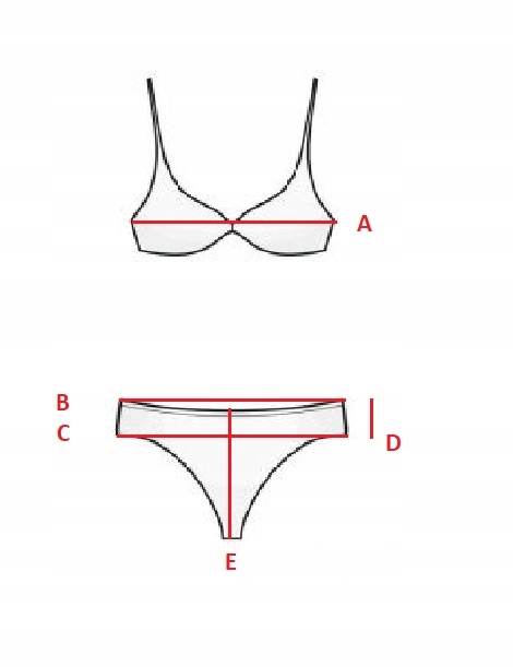 STRÓJ KĄPIELOWY BIKINI FALBANKA wysoki stan XXL Fason góry Biustonosz usztywniany