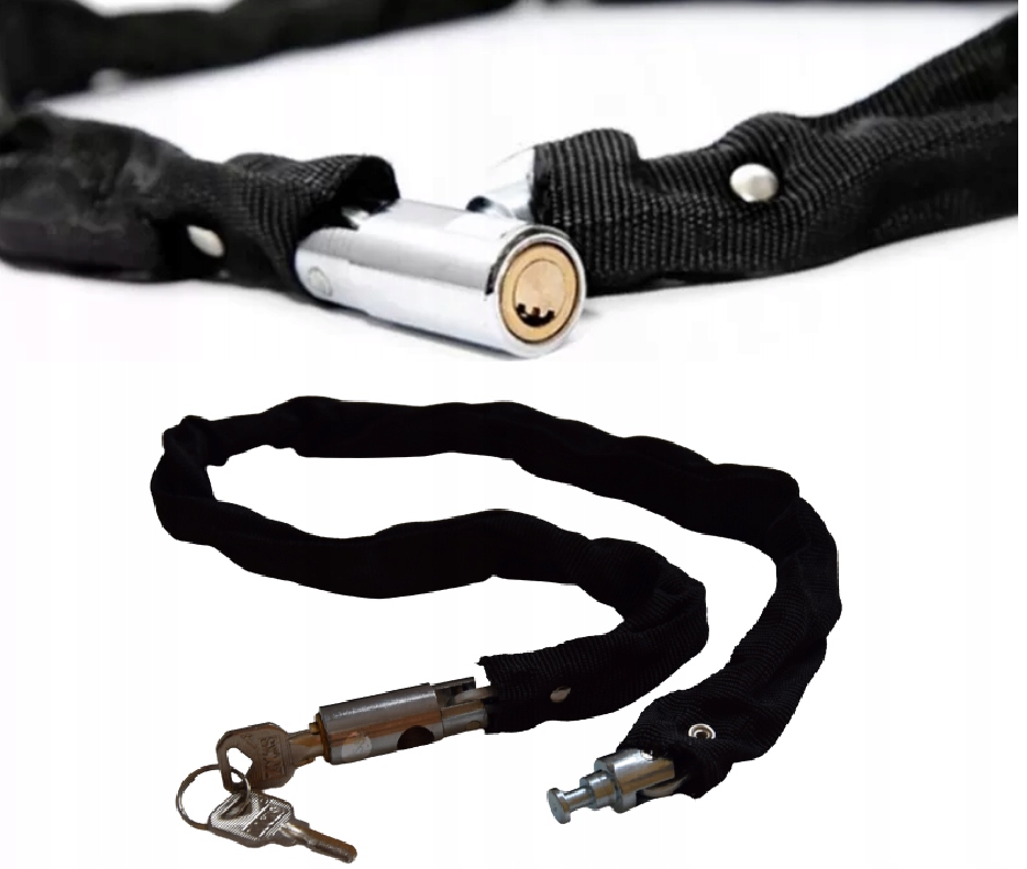 ZAPIĘCIE NA ROWER MOTOR ŁAŃCUCH BLOKADA ROWEROWA ZABEZPIECZENIE DO ROWERU