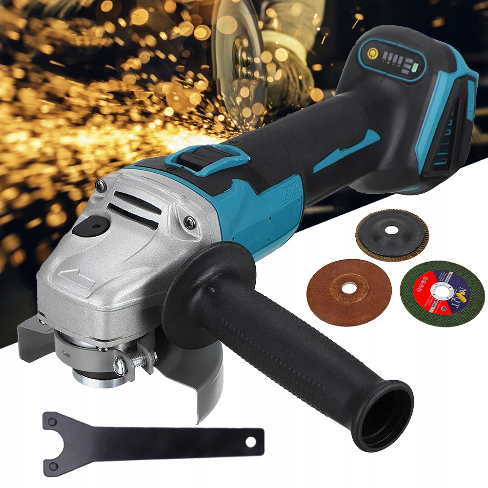 Szlifierka Kątowa Akumulatorowa Regulacja Obrotów 125MM Bezszczotkowa 18V