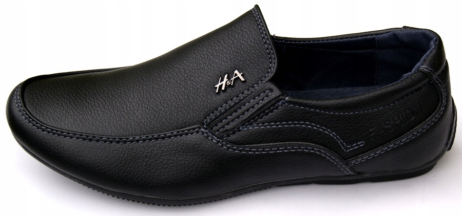 Fashion Wizytowe BUTY Czarne Mokasyny 20,5 cm - 32 Marka Inna marka