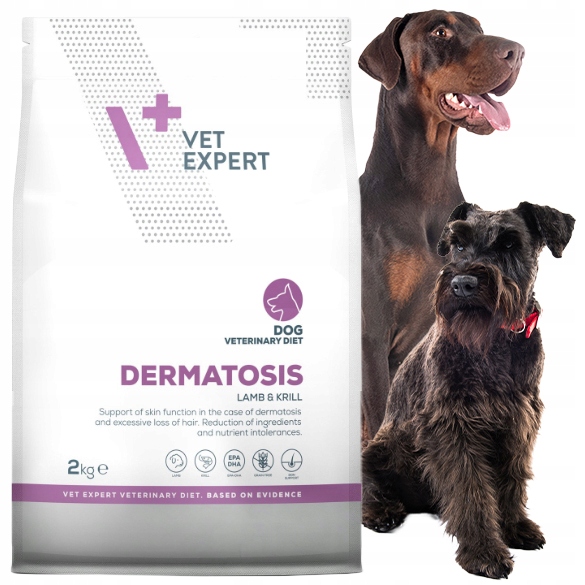 Vet Expert Dermatosis Dog Lamb&krill 2kg sucha karma weterynaryjna dla psa