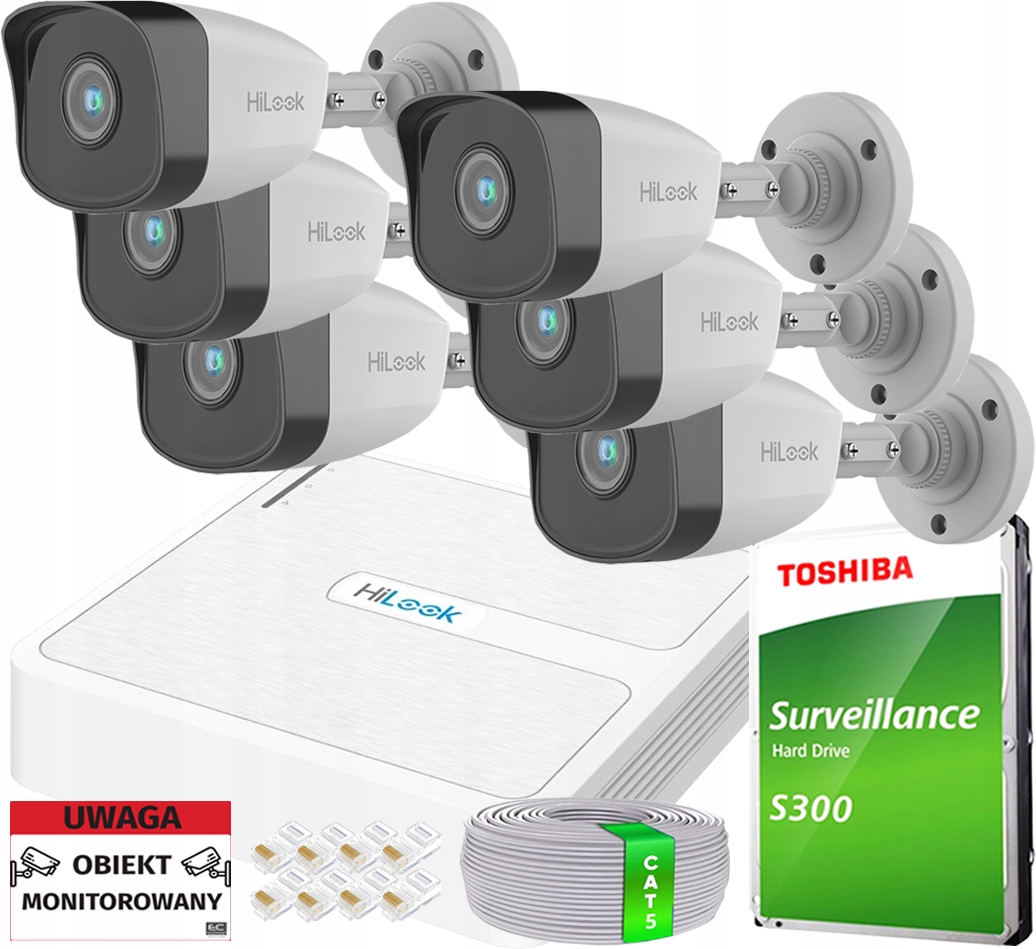 Sada Ip monitorování pro rozšíření 6 kamer 5Mpx Záznamník 8 kanálů PoE