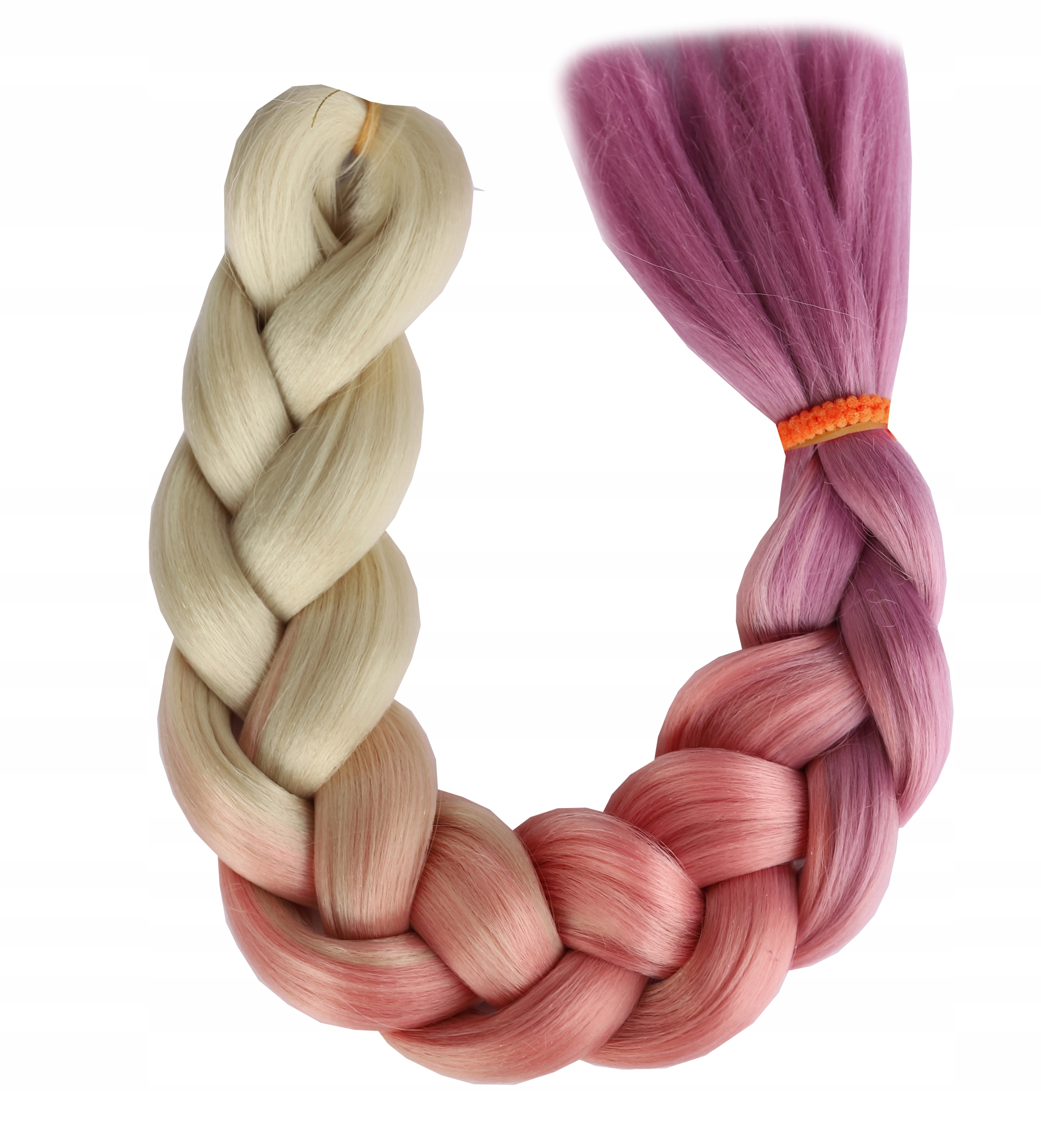 Włosy Syntetyczne Warkoczyki kolory OMBRE proste