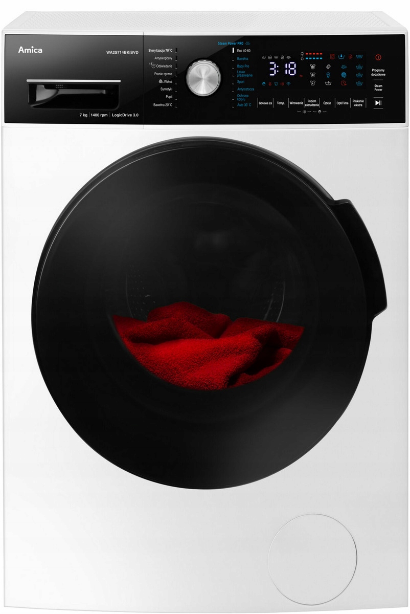 PRALKA AMICA WA2S714BKISVD 7kg 1400obr Model WA2S714BKISVD
