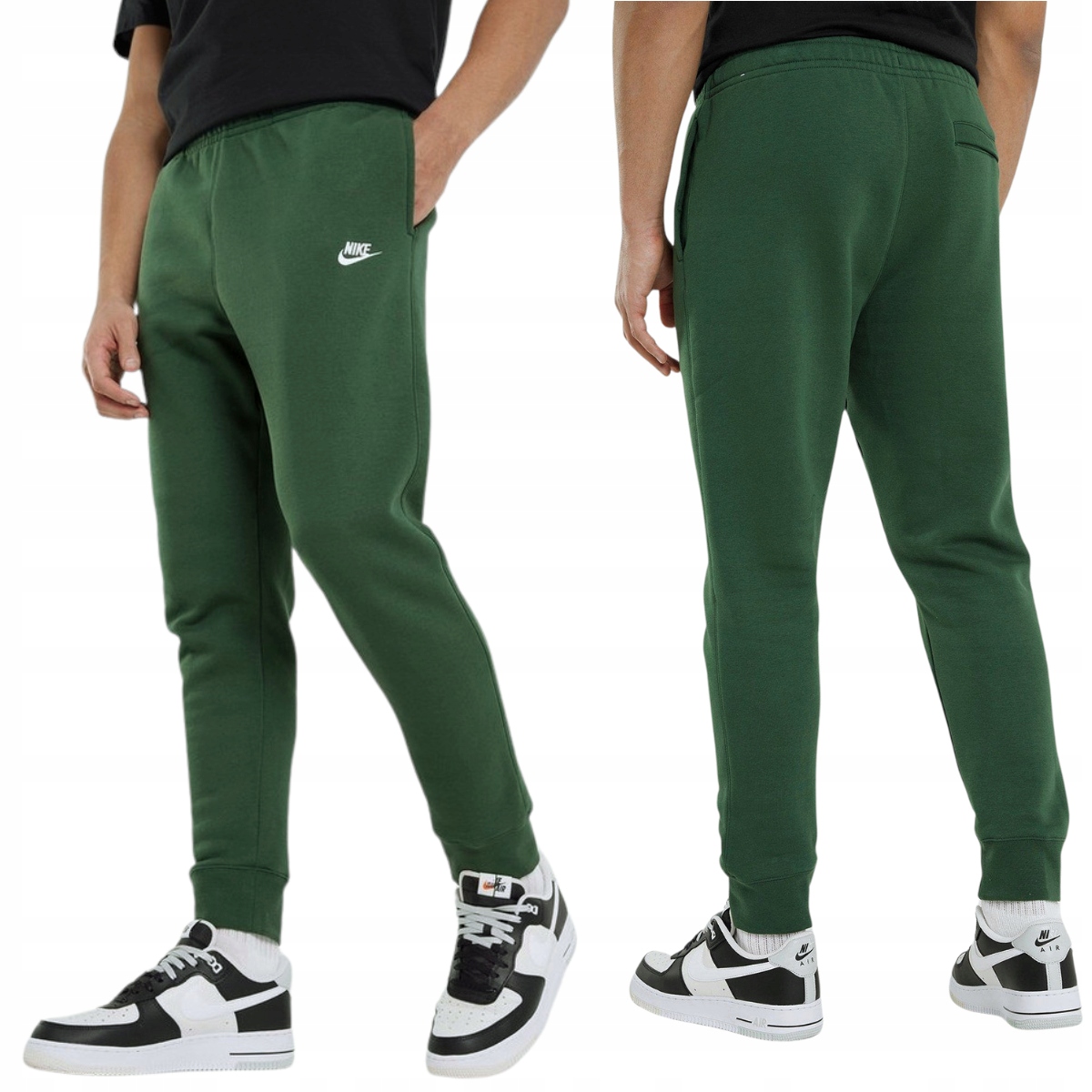 Nike spodnie dresowe męskie Joggery Nike Ocieplane zielony rozmiar XXL