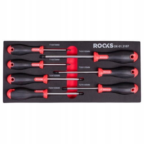 Rooks Sada Šroubováků Torx 7 Dílů