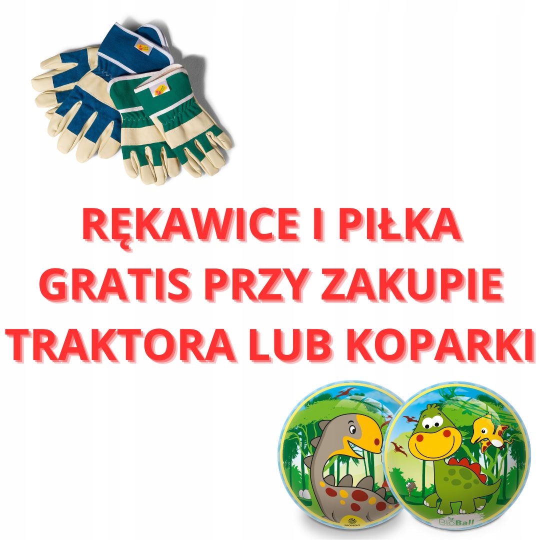 TRAKTOR ROLLY-KID JOHN DEERE 3-KOŁOWY Z PRZYCZEPĄ