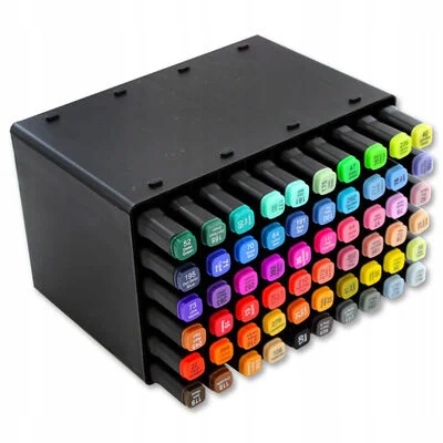 MARKERY AKWARELOWE WODNE DWUSTRONNE 50 kolorów Marka DecoTime