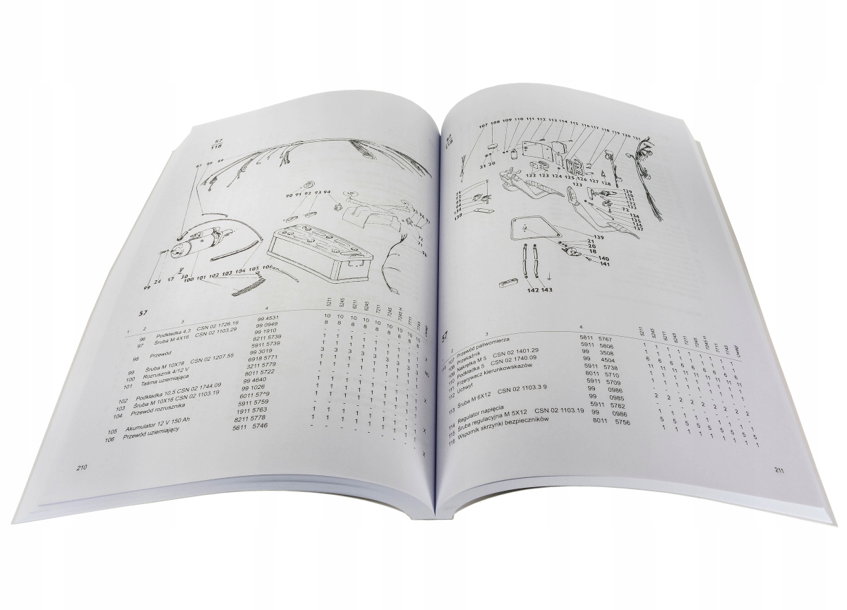 KATALOG CZĘŚCI ZETOR 5211 7211 7245 7711 360STRON Marka Inna