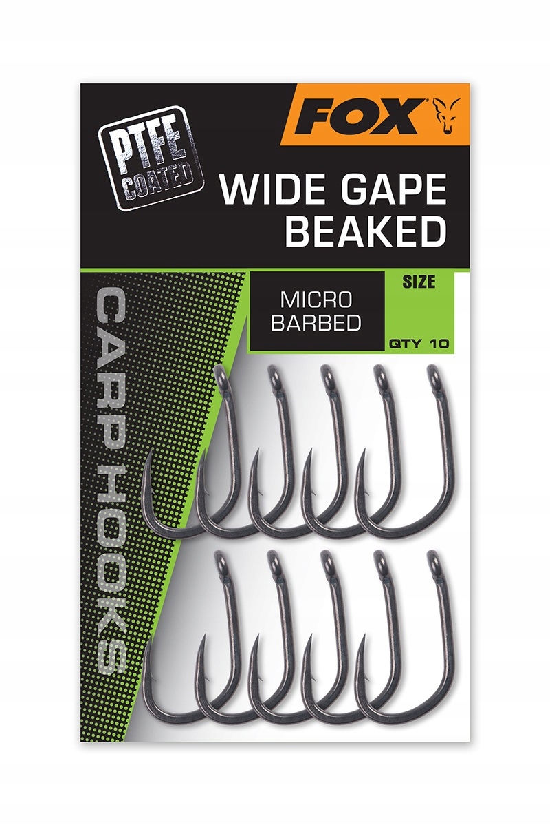 Haczyki Fox Wide Gape Beaked 10 sztuk rozmiar 5