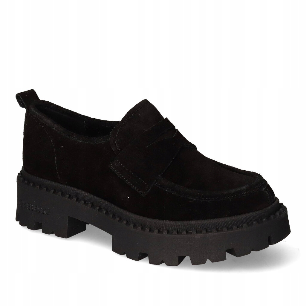 Mokasíny Chebello 4241-034 Černý semiš 40