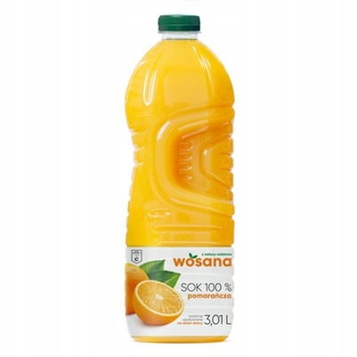 6x 3,01l Wosana sok pomarańczowy 100%