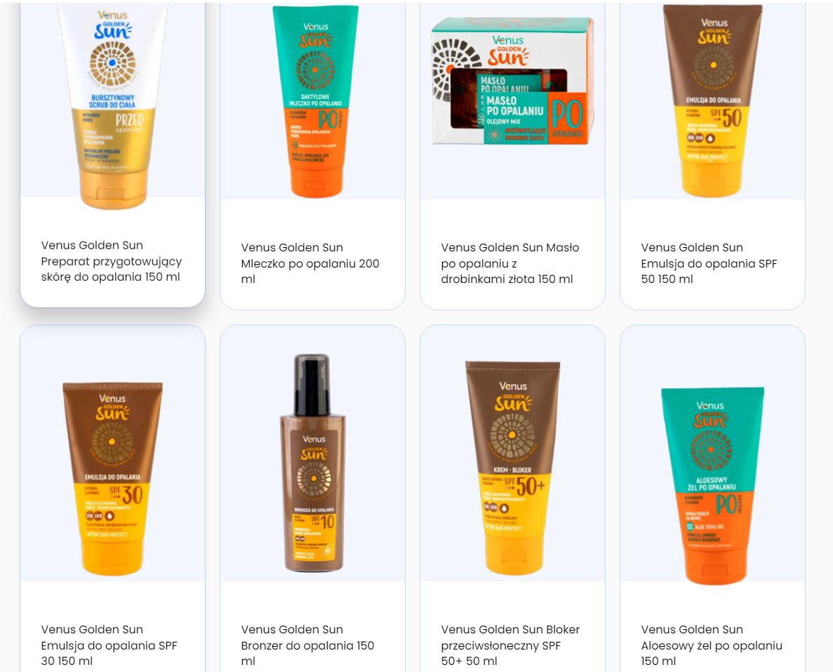 Mleczko po opalaniu Venus 200 ml Rodzaj mleczko