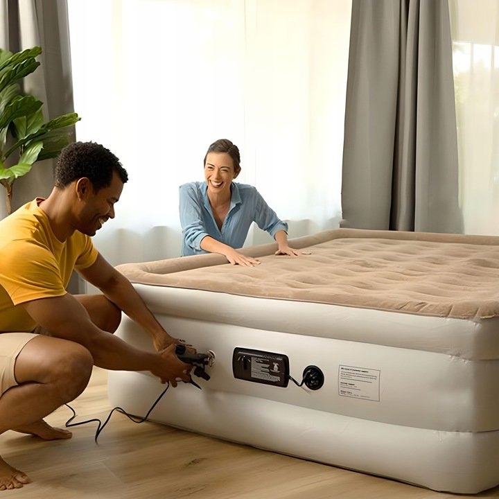 POMPKA ELEKTRYCZNA MATERACA PIŁKA BASEN 12V 230 Długość węża 107 cm