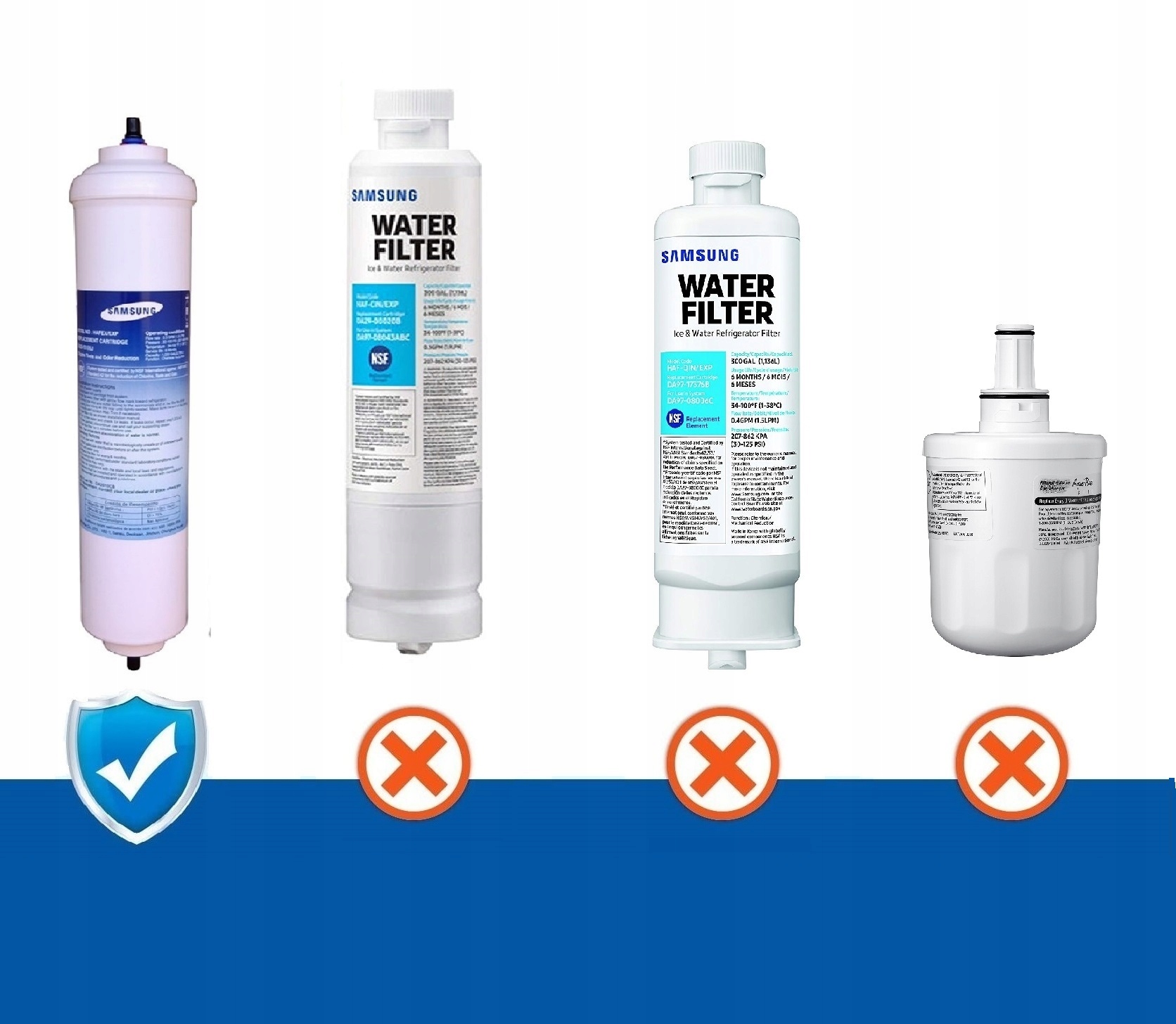 2x FILTR AQUALOGIS DO LODÓWKI SAMSUNG DA29-10105J Model AL-05J