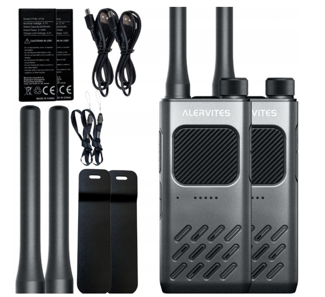 Vysílačka vysílačka Baofeng Alervites AT2 Pro Radiotelefon Usb-c Dual Ptt 400-470