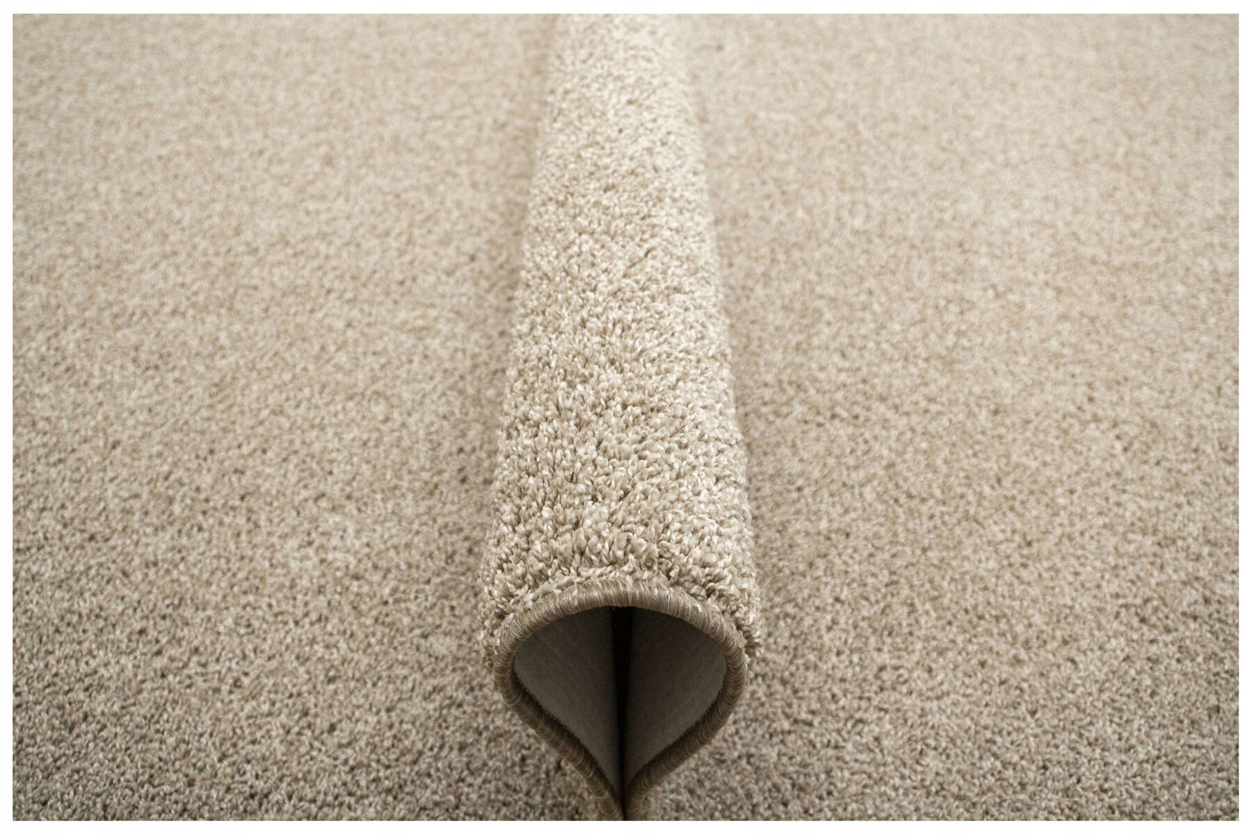 Dywan Beżowy Krem Melanżowy Shaggy Na Filcu Do Sypialni Sphinx 250x300 cm