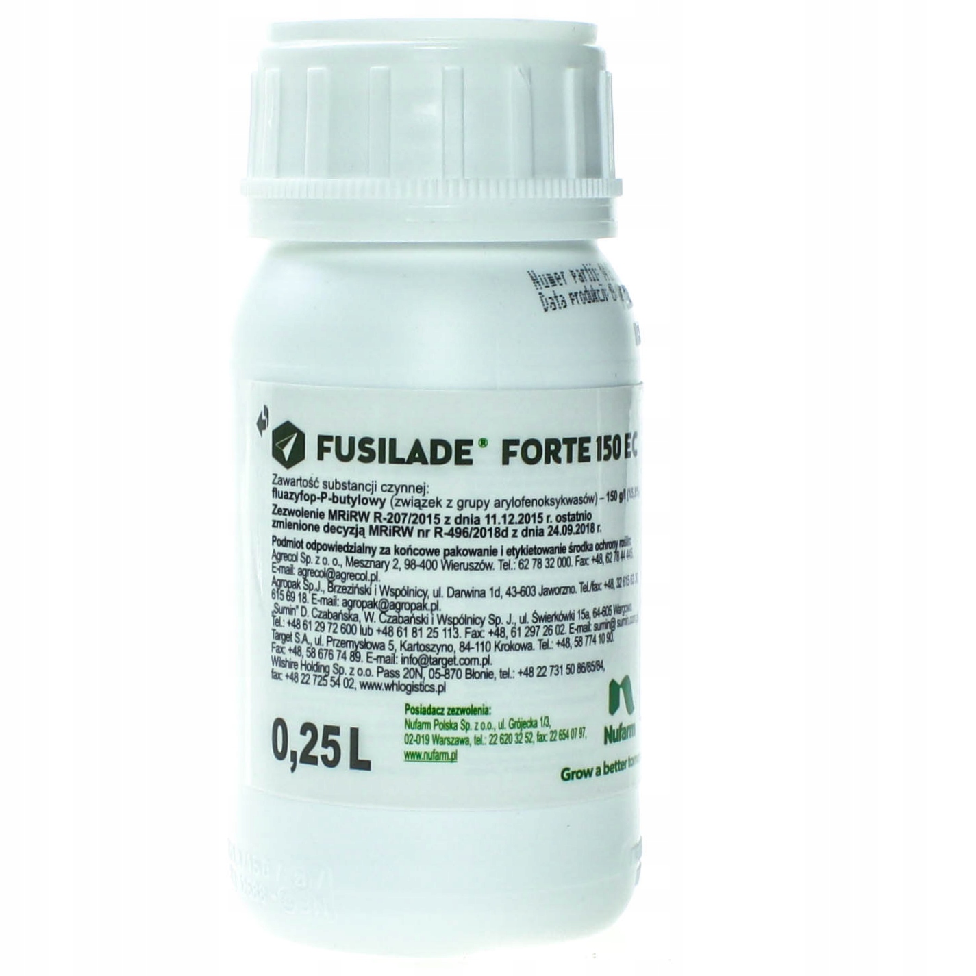 

Fusilade Forte 150 Ec Oprysk Na Chwasty Perz 0,25L