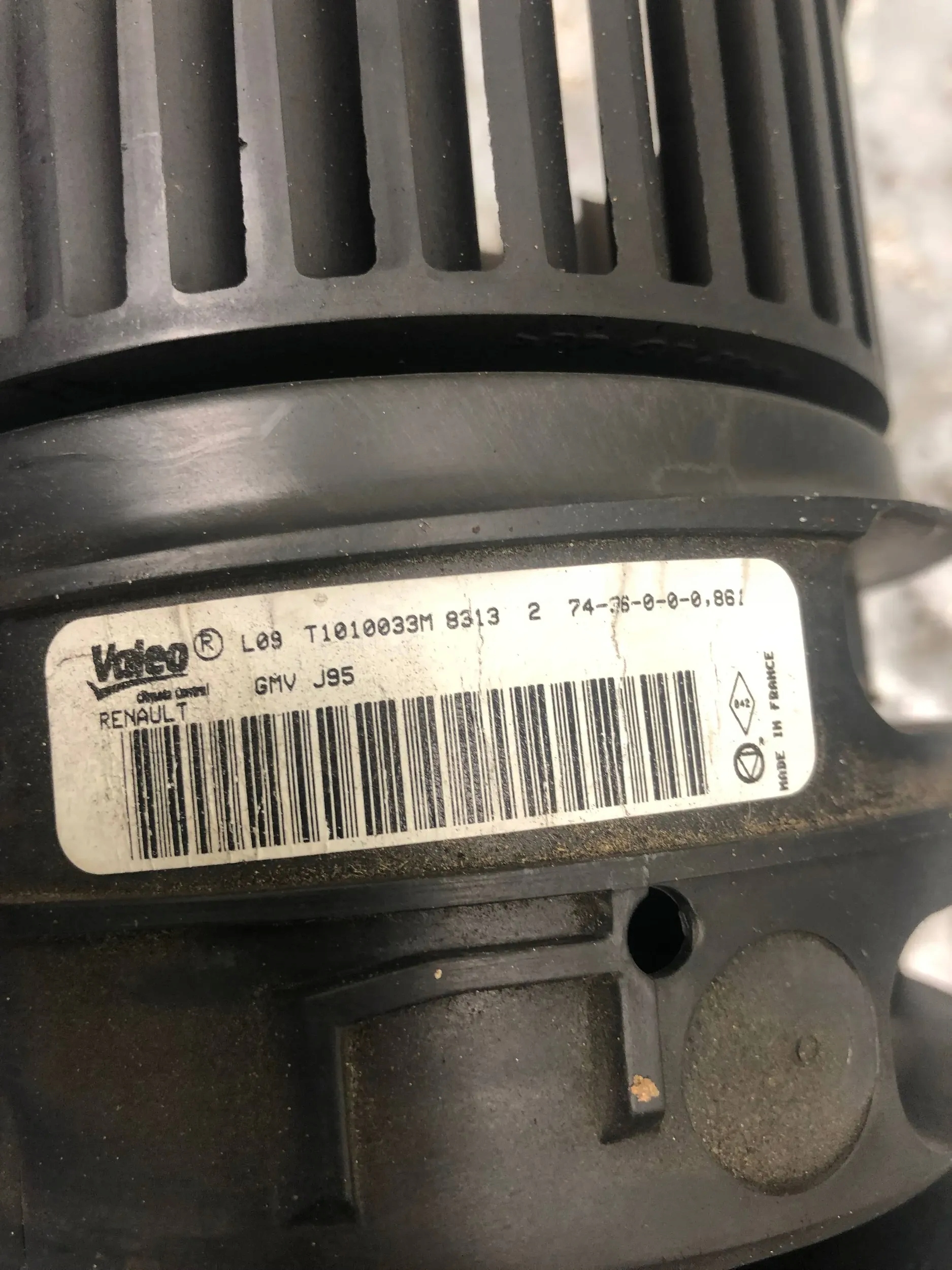 heating fan RENAULT SCENIC III T1010033M