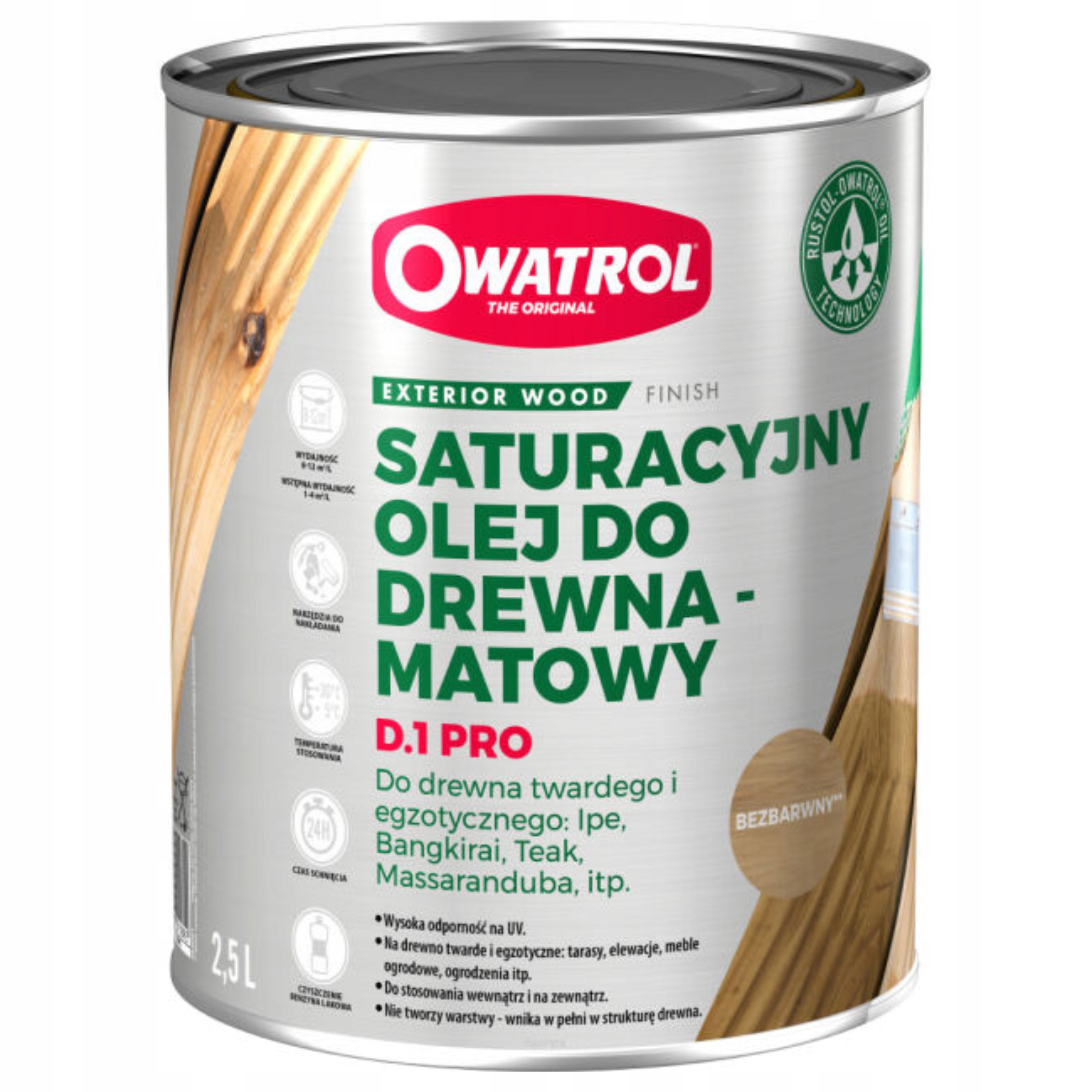 Owatrol D1 Pro Olej saturacyjny Bezbarwny 2,5l