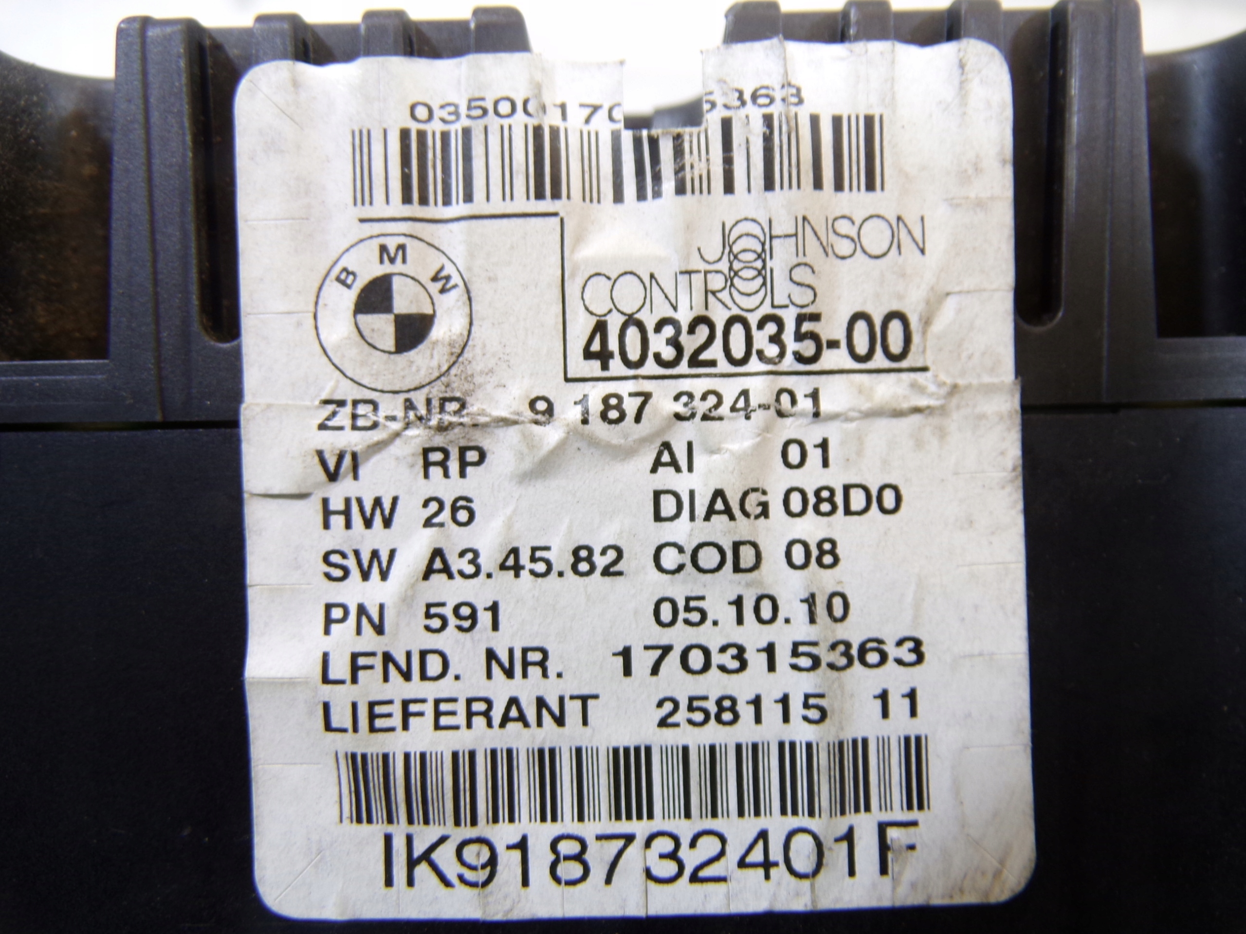 dials dials BMW E90 918732401